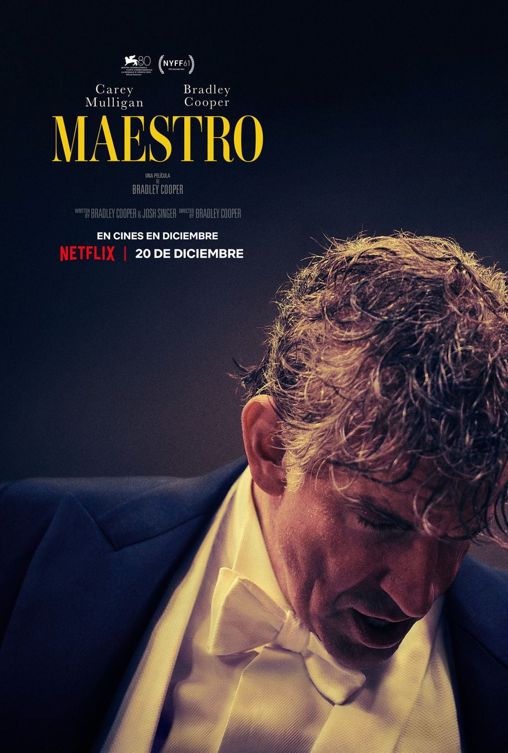 "Maestro", protagonizada y dirigida por Bradley Cooper. (Netflix)