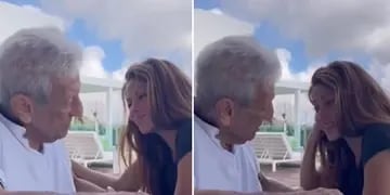 Shakira y un momento conmovedor con su padre, que cumplió 91 años
