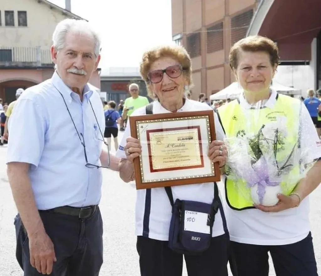 Candida Uderzo acaba de cumplir 100 años y es de la localidad de Brigenza. Foto: Web
