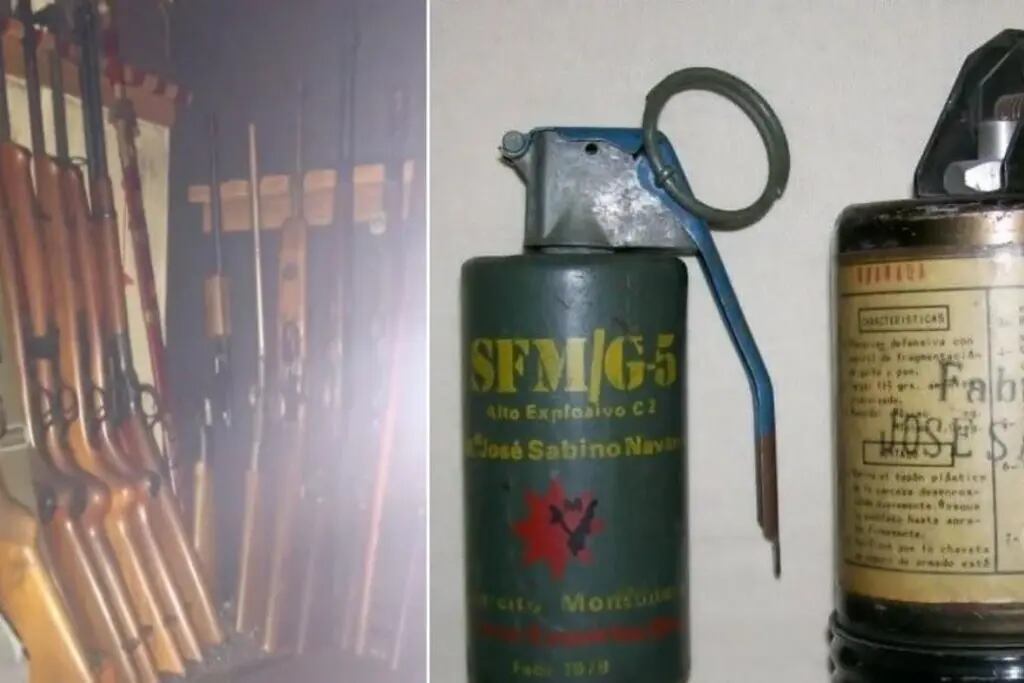 Bomberos encontraron un arsenal de armas cuando fueron a sofocar un incendio en Palermo: algunas le pertenecían a Montoneros