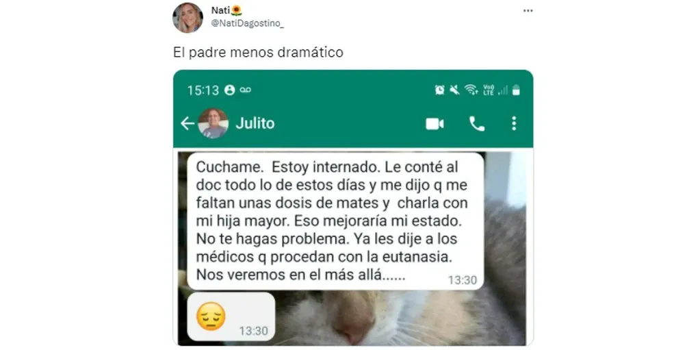 El mensaje de "Julito" a su hija.