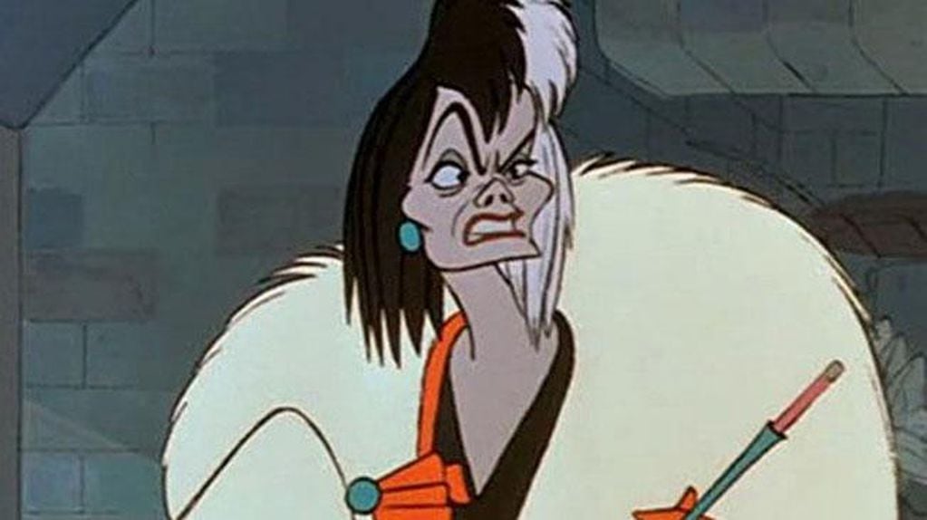 Cruella en la versión animada de 1961. 