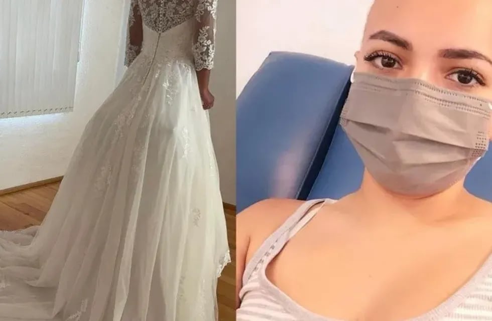 Una joven rifa su vestido de novia para poder pagar la quimioterapia.