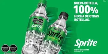 Sprite lanza su botella 100% reciclada
