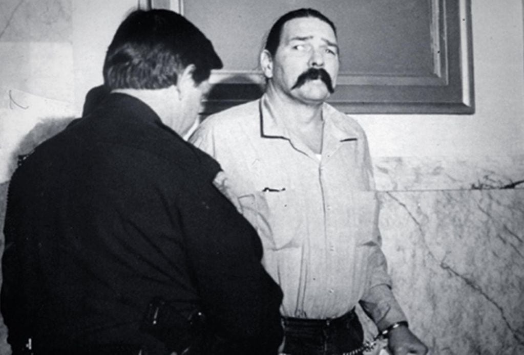 Willard Ross Brymer, el asesino de Oscar Bonavena, al momento de ser arrestado (Archivo)