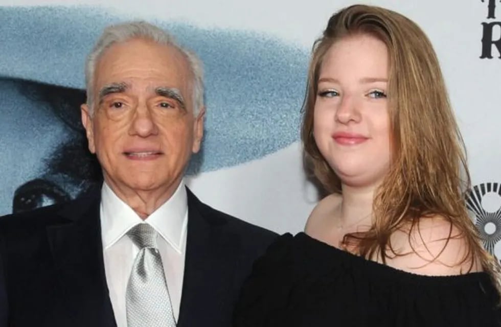 El director Martin Scorsese junto a su hija más pequeña, Francesca. Foto: Gentileza