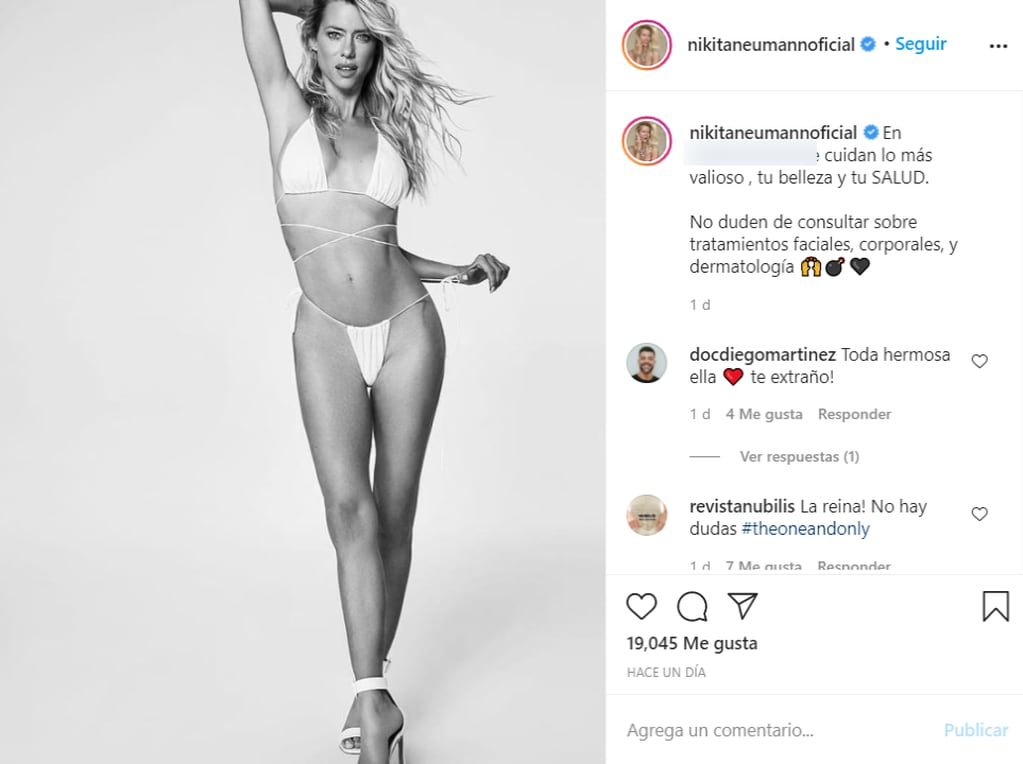 La modelo derritió varios corazones en Instagram.
