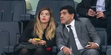 Maradona y su hija Dalma.