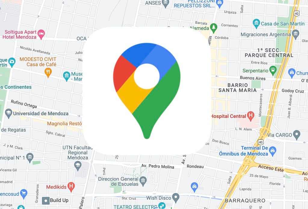 Google Maps en Mendoza