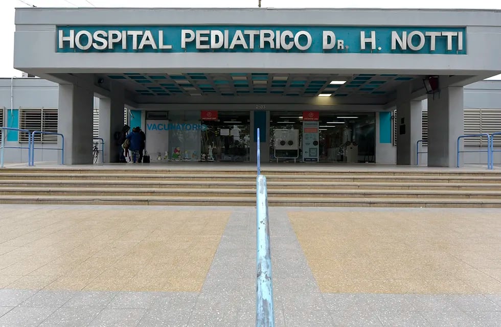 Por falta de guardía en un hospital privado, señalaron que los servicios del Hospital Pediátrico Humberto Notti tuvieron una mayor demanda el domingo. / Foto: Orlando Pelichotti
