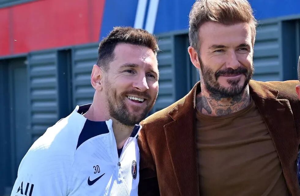 Lionel Messi y David Beckham tiene muy buena relación entre ellos. - Archivo / Los Andes