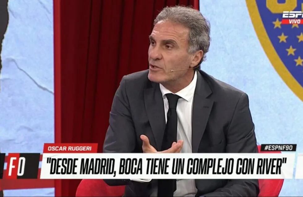 Ruggeri afirmó: "Desde Madrid, Boca tiene un complejo con River". / Gentileza.