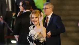 Lilia Lemoine en la gala en el teatro Colón tras la asunción de Javier Milei como presidente de la Nación