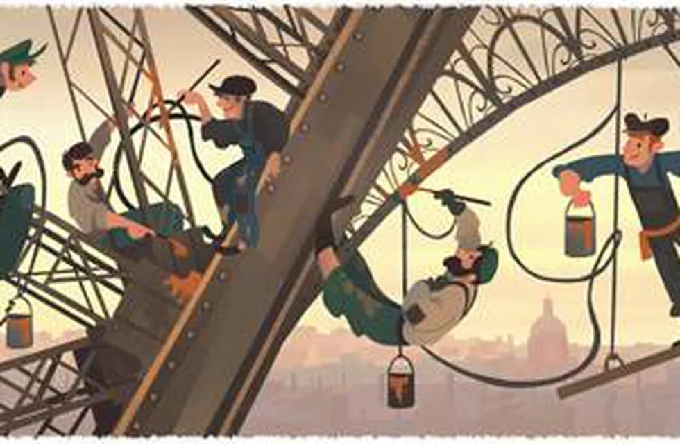Google celebra con su doodle el 126° aniversario de la inauguración de la Torre Eiffel 