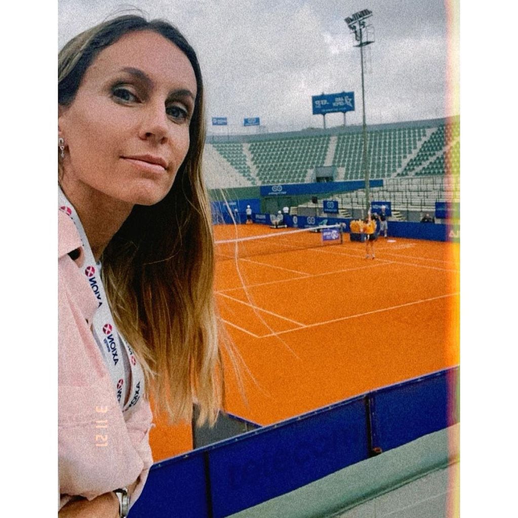 Gisela Dulko volvió a una cancha de tenis.