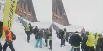 Un niño quedó atrapado dos metros bajo nieve