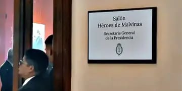 Cambios en Casa Rosada: el Gobierno rebautizó al Salón de los Pueblos Originarios como Héroes de Malvinas