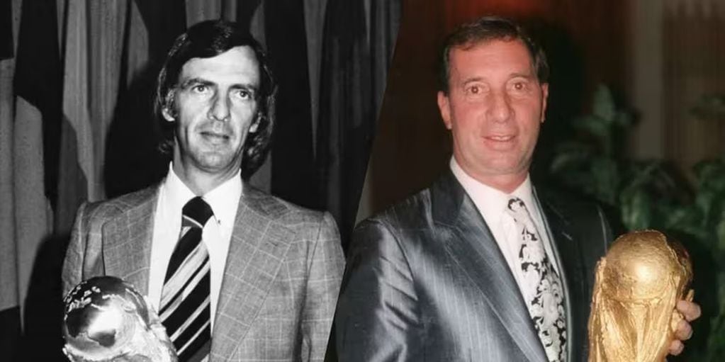 Carlos Bilardo Campeón del Mundo en 1986 y César Luis Menotti en 1978.