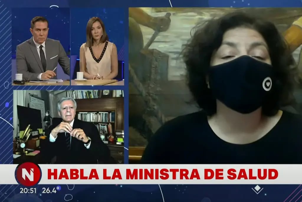 Cruce entre Cristina Pérez y Carla Vizzotti en Telefe Noticias