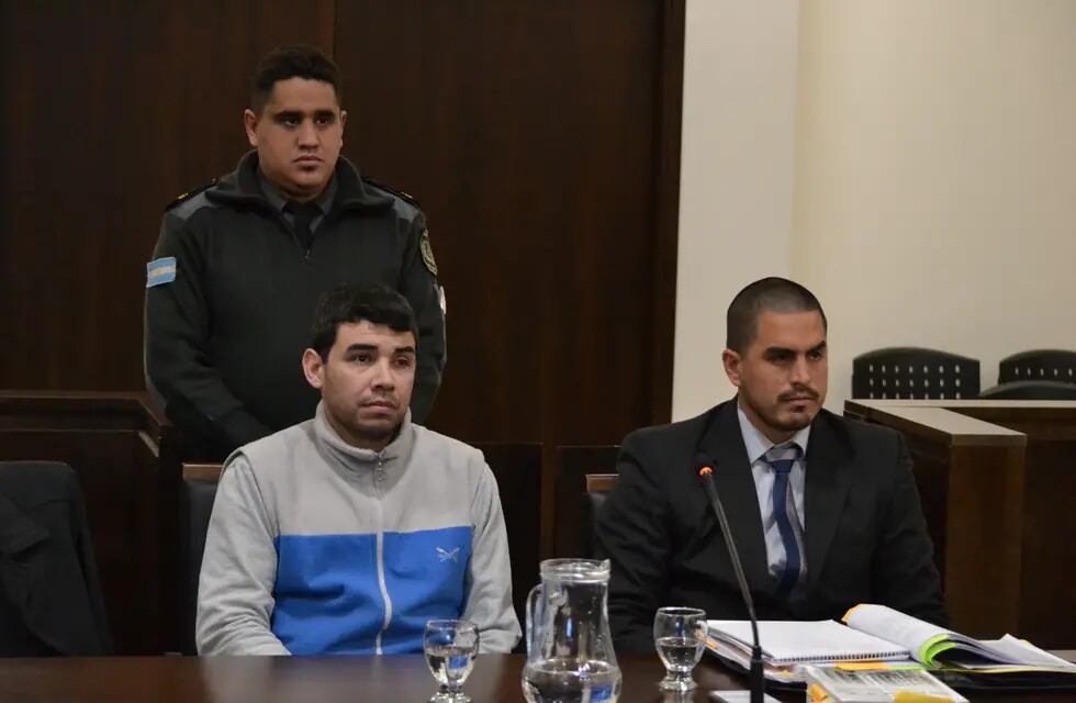 El kiosquero Gerardo Godoy fue condenado hoy por el homicidio de Esteban Palombarini . / Gentileza Prensa del Poder Judicial.