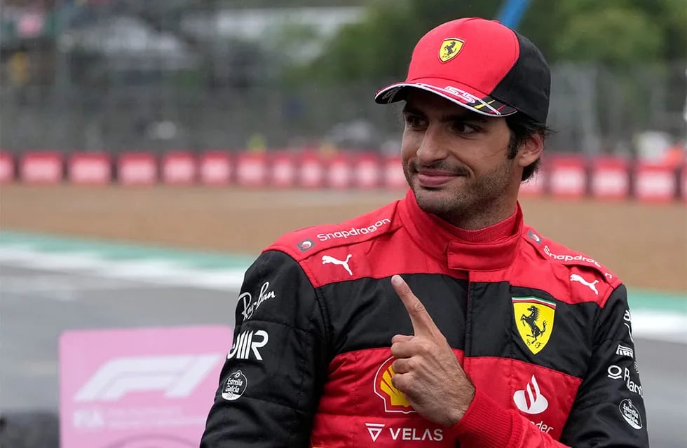 Carlos Sainz Jr., el piloto español de Ferrari. (AP)
