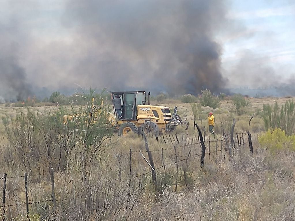 1.000 hectáreas fueron arrasadas por un feroz incendio en San Rafael. Foto: Web