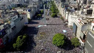 Los hinchas argentinos salieron a las calles