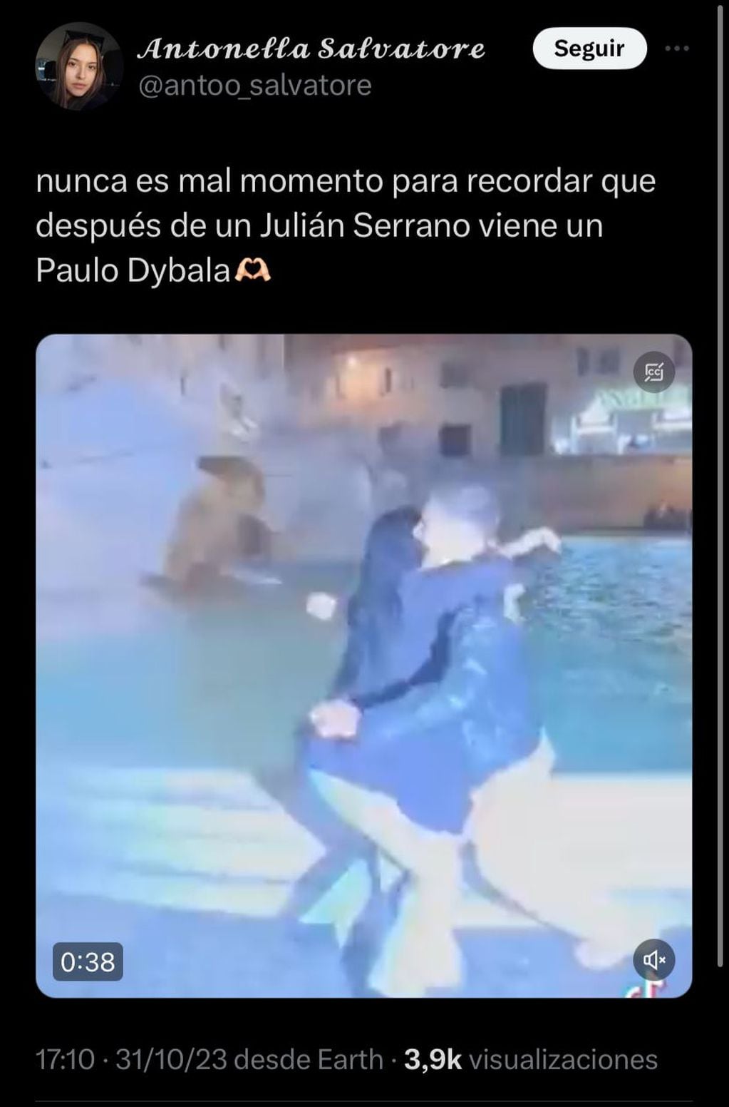 Atacaron a Julián Serrano por la noticia del casamiento de Oriana Sabatini y Paulo Dybala.