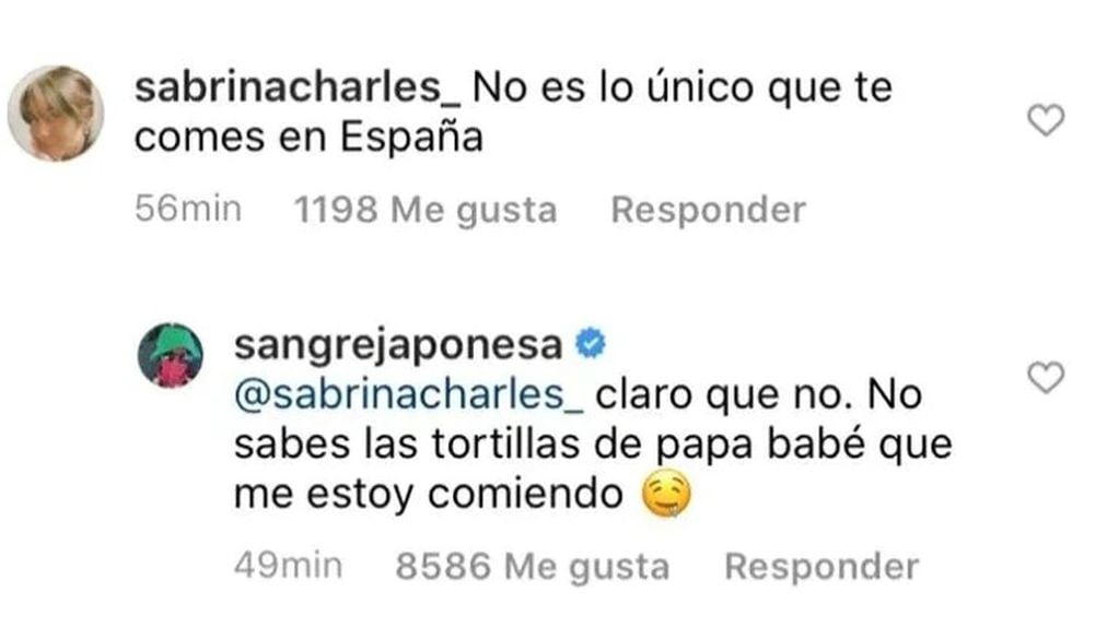 La picante respuesta de la China Suárez a una seguidora (Instagram) 