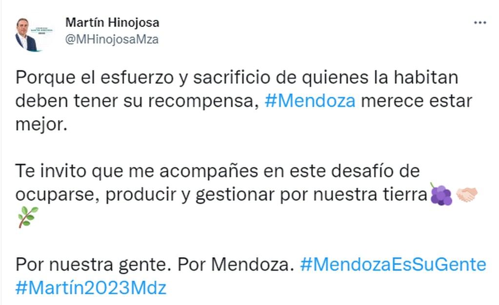 El anuncio de Martín Hinojosa como candidato a gobernador por el PJ.