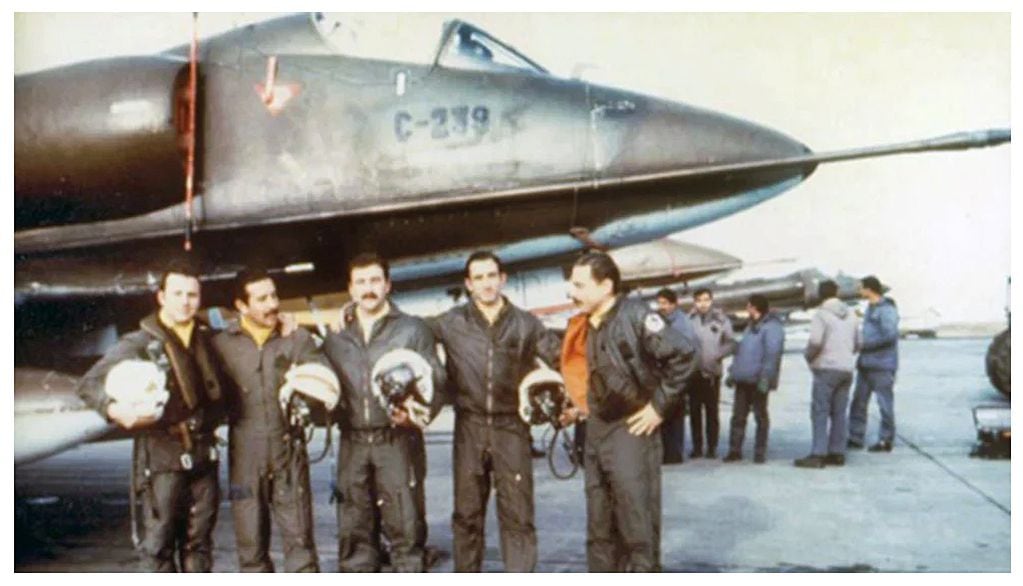 Foto tomada el 13 de mayo de 1982. |  Foto: Fuerza Aérea Argentina