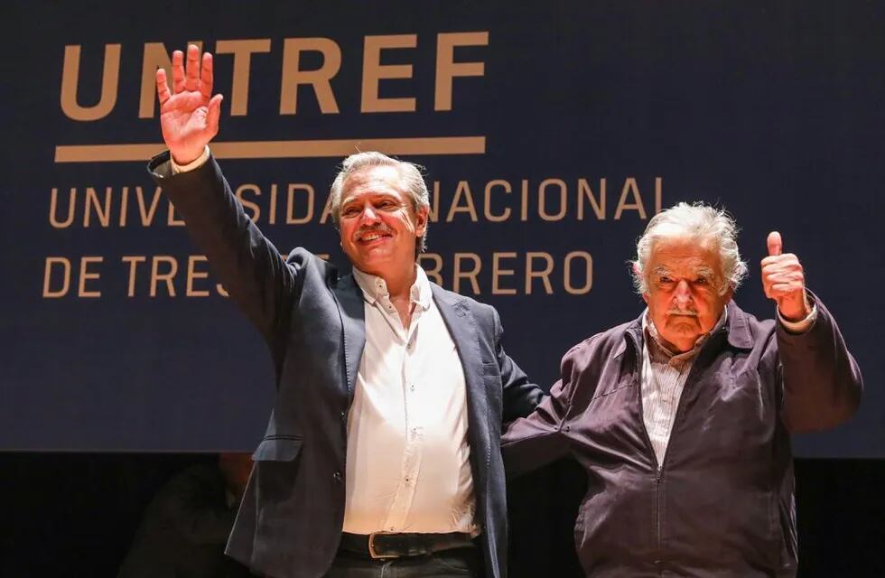 Alberto Fernández y José Mujica, ex presidente de Uruguay. / archivo