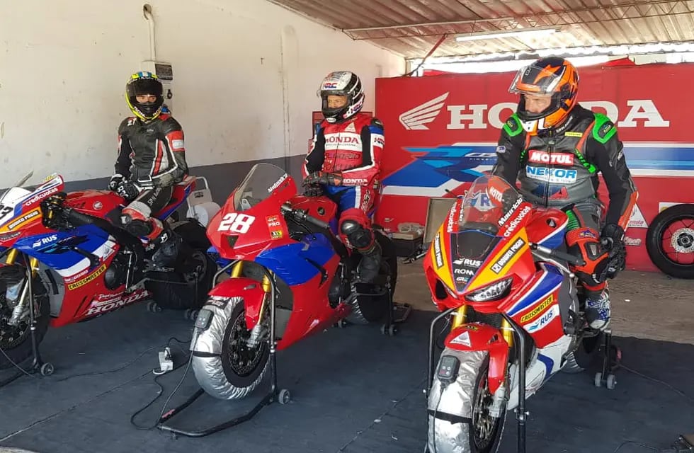 El equipo Honda de Superbike Argentino salió a pista