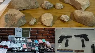 Secuestraron mercadería de contrabando, armas y hasta restos paleontológicos en Malargüe