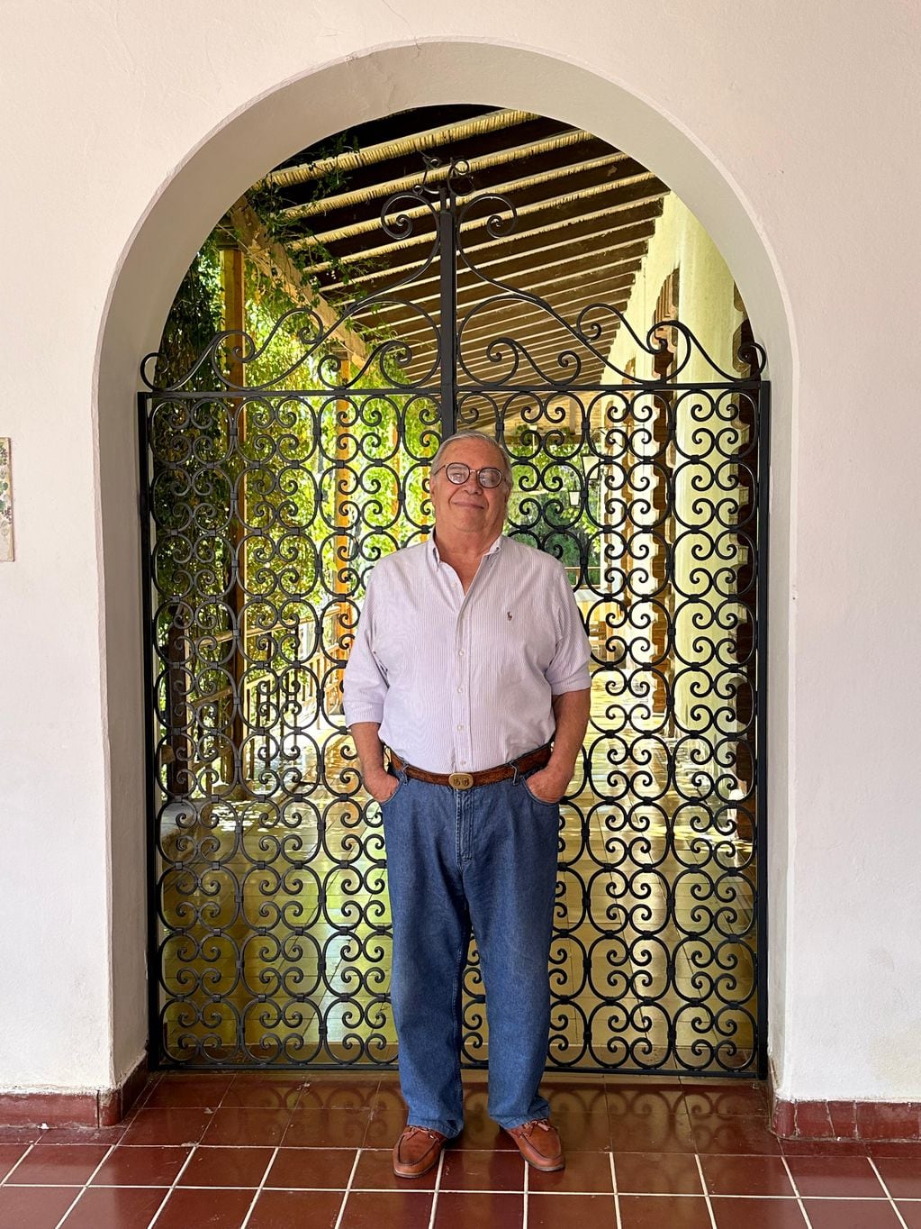 Luis Segundo Correas, en Casa San Luis, el paraje diseñado por Carlos Thays
