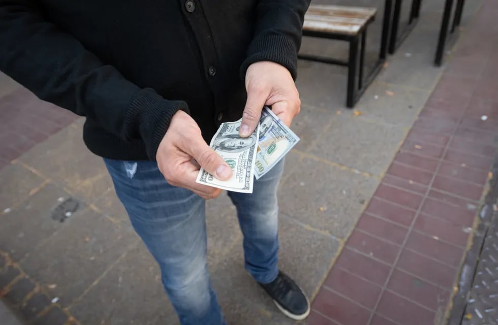 El dólar blue vale casi lo mismo que el oficial con impuestos. Foto: Ignacio Blanco / Los Andes