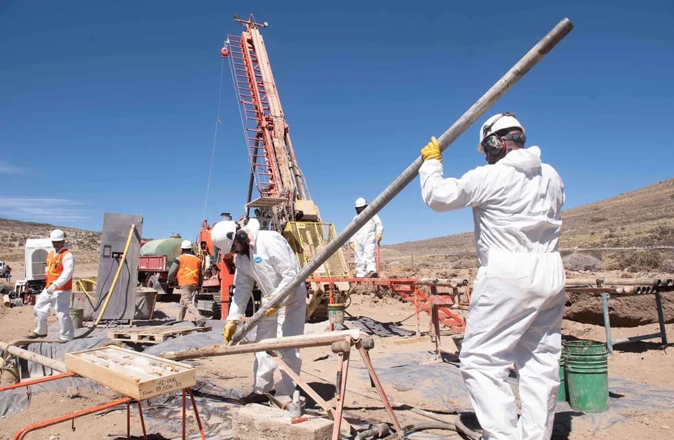Hay empresas que vienen trabajando en el área del distrito minero Malargüe y que se dedican a la explotación de yeso y otros minerales de tercera categoría. Foto: Gobierno de Mendoza.