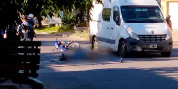 Murió una motociclista tras chocar contra un furgón en San Rafael