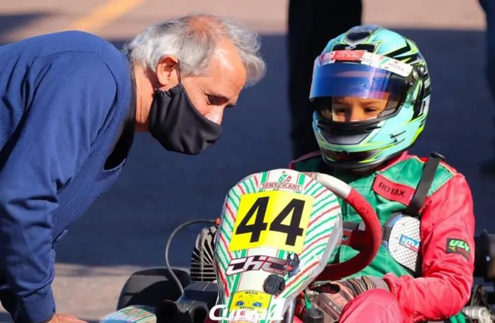 Thiago Yacobucci, una de las promesas que tiene el karting mendocino para los próximo años.