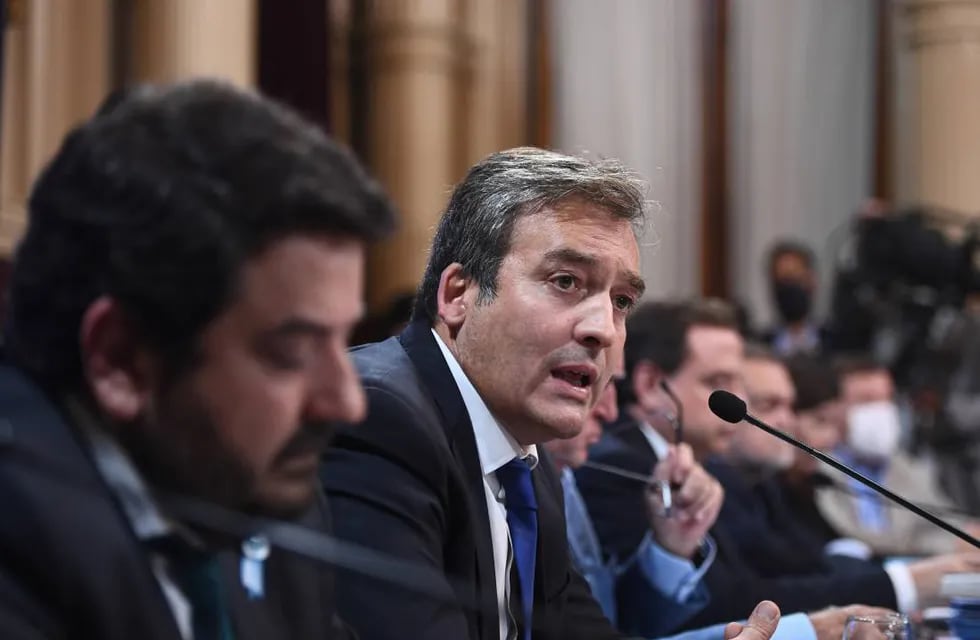 Martín Soria expuso en las comisiones de Asuntos Constitucionales y de Justicia del Senado (Foto: Comunicación Senado)