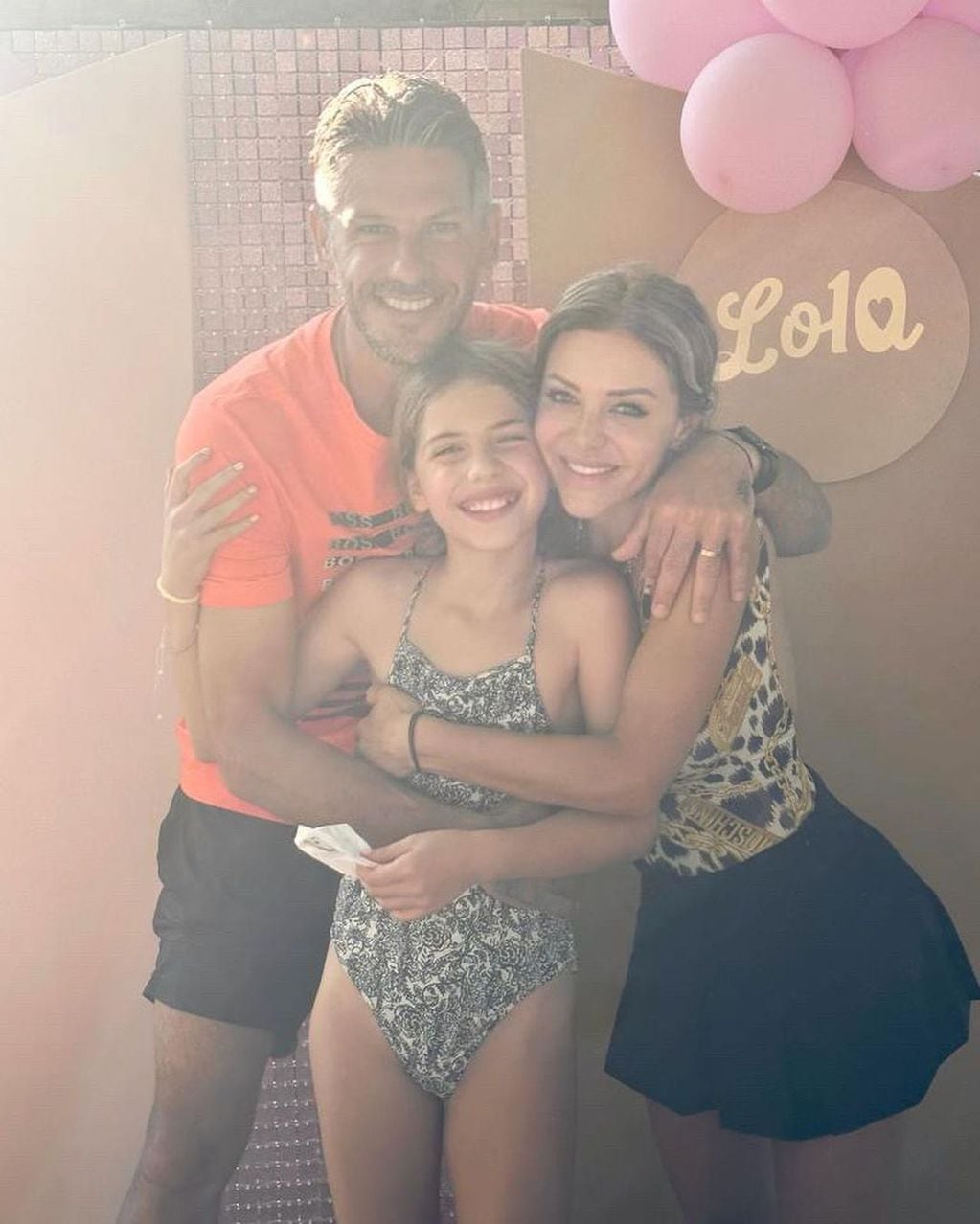 Lola, la segunda hija de Evangelina Anderson y Martín Demichelis. Gentileza Instagram.