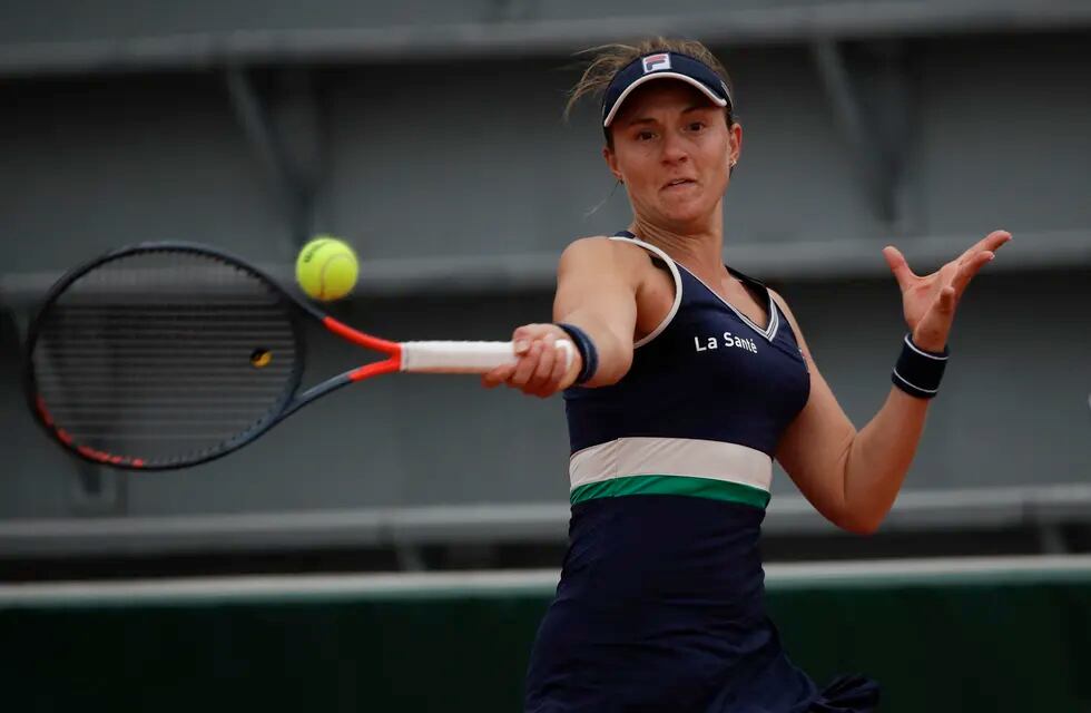 Nadia Podoroska clasificó a octavos de final de Roland Garros y es la sensación femenina del torneo. / Gentileza
