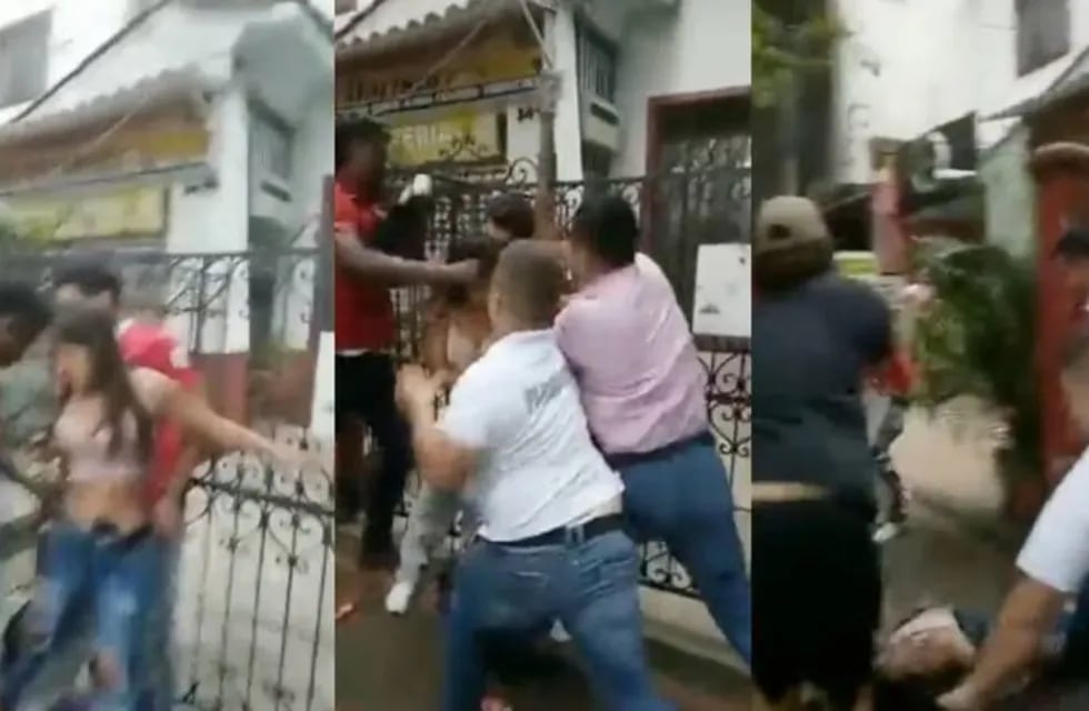 Una mujer es golpeada por defender a su novio ladrón. Gentileza: Publimetro.