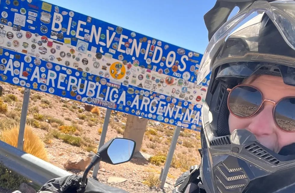 Recuperaron la moto de la estadounidense que recorría América: la habían robado en Mendoza. Foto: Facebook Melissa Orth