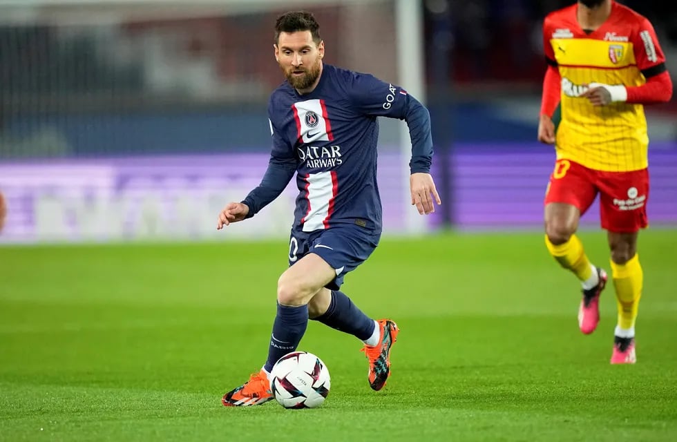Lionel Messi en el partido de PSG ante Lens en la Ligue 1 de Francia. / Gentileza.