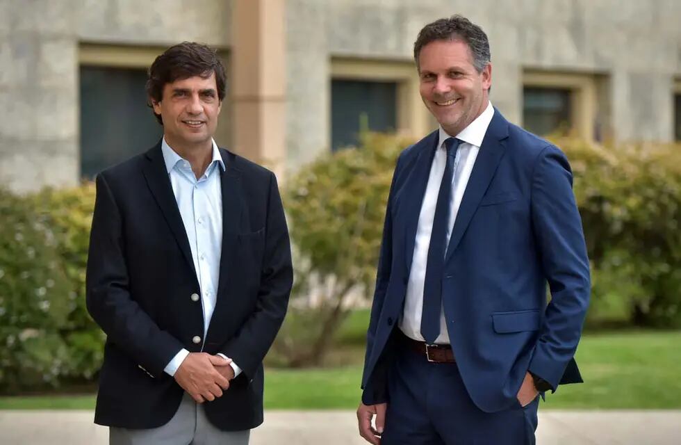 Hernán Lacunza y Guido Sandleris economistas (Facundo Luque / La Voz)