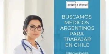 Buscan médicos argentinos en Chile.