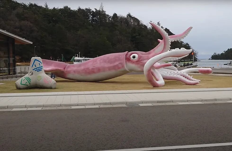 La estatua del calamar gigante tuvo un costo de casi 247.000 dólares y se hizo con fondos destinados a insumos médicos.