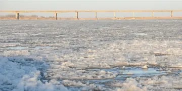 Río congelado