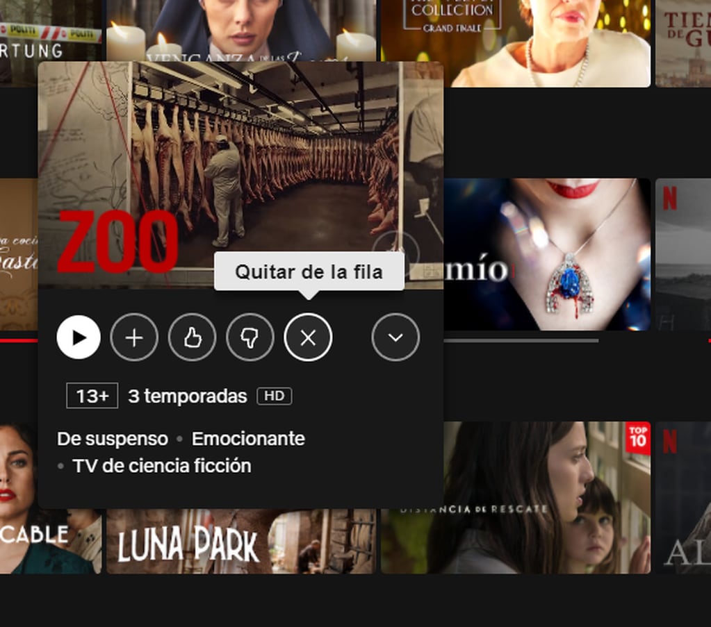 Cómo eliminar series y películas del apartado "Continuar viendo" en Netflix.